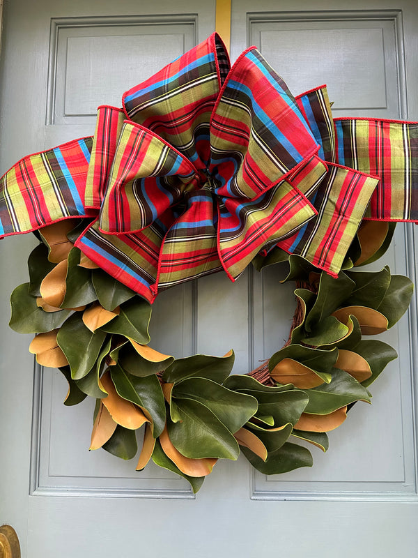 Nutcracker Plaid Bow