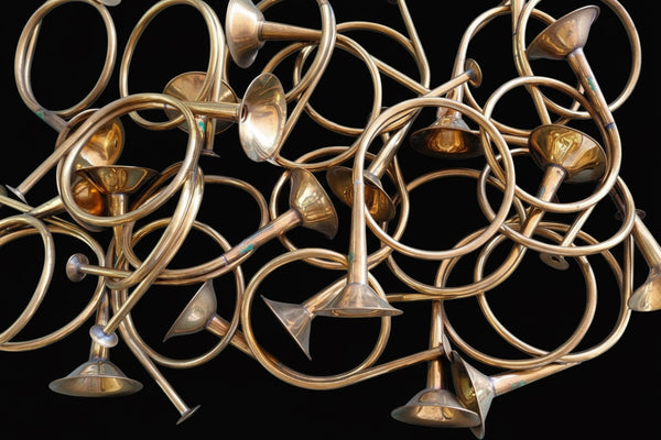 Vintage Brass Hunt Horns l