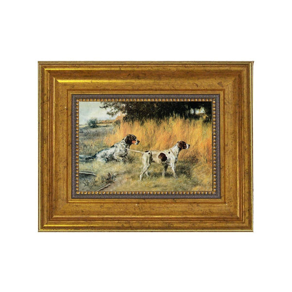 Hunting Dogs On Point Reproduction Painting Print on Canvas