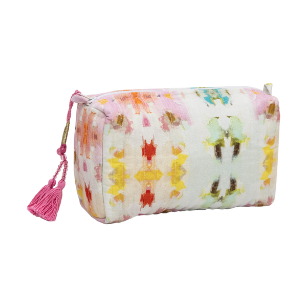 Giverny Small Cosmetic Bag: Small (7"x2.5"x4")