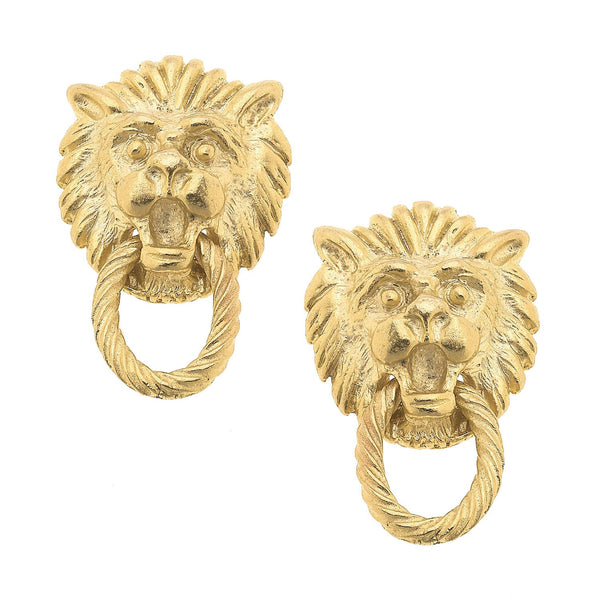 Small Lion Head Studs