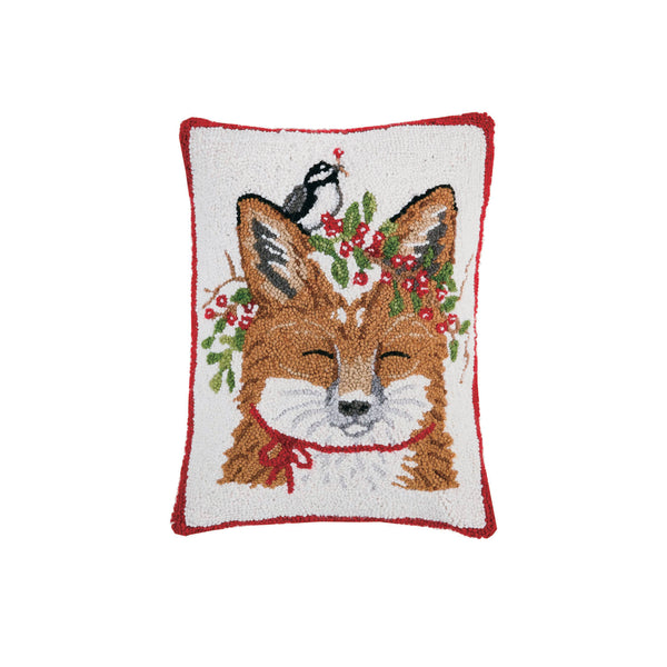 Fox Chickadee Hook Pillow