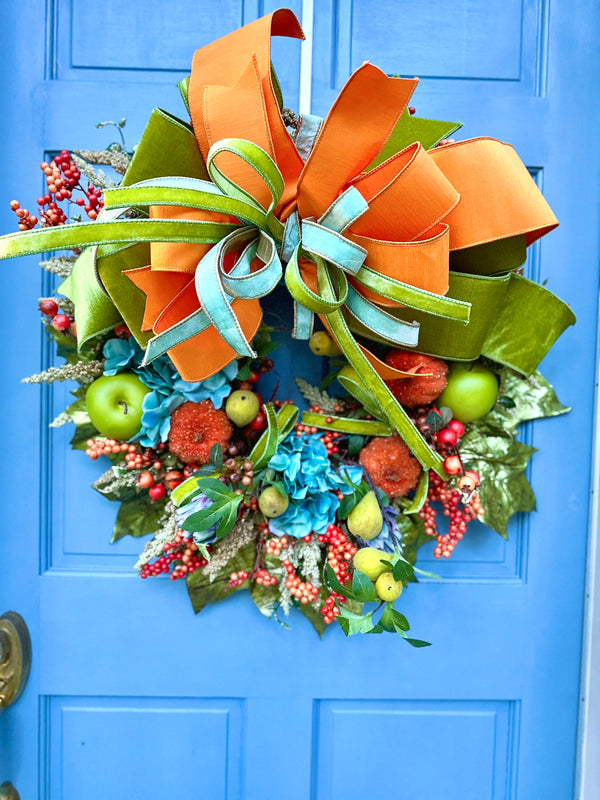 Autumn Shimmer Harvest Wreath