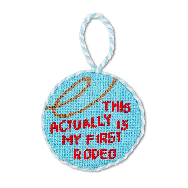 Furbish Studios Needlepoint Ornament - First Rodeo