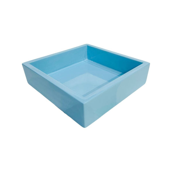 Laura Park Light Blue Bamboo Cocktail Napkin Holder: One Size