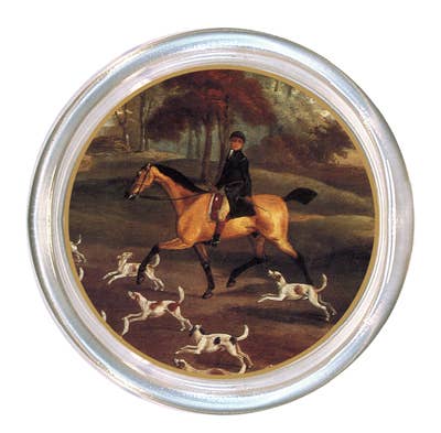 English Hunt Scene Coaster